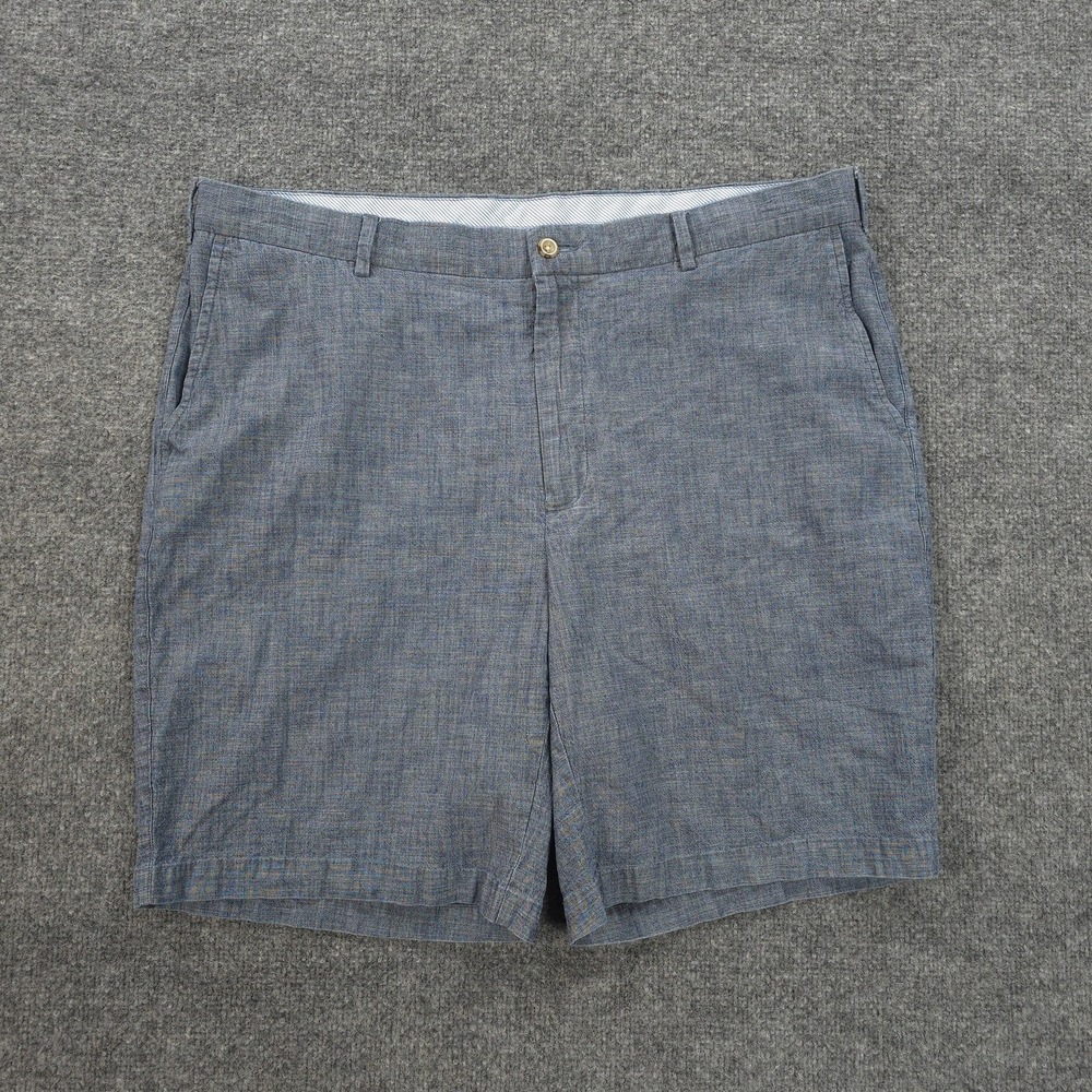 Peter Millar Shorts Mens 38 Blue‎ Seaside Chambray Stretch Chino Golf Casual